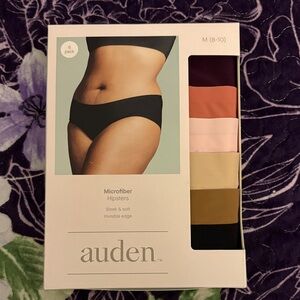 Auden Microfiber Hipsters 6-Pack - Black, Pink, Brown, Tan